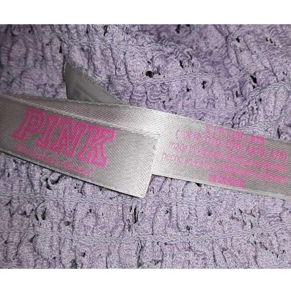 Victoria's Secret PINK Light Purple Lace Strappy Criss Cross Bralette Size Small - Picture 3 of 3